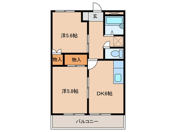 ハイム東岡崎の物件間取画像